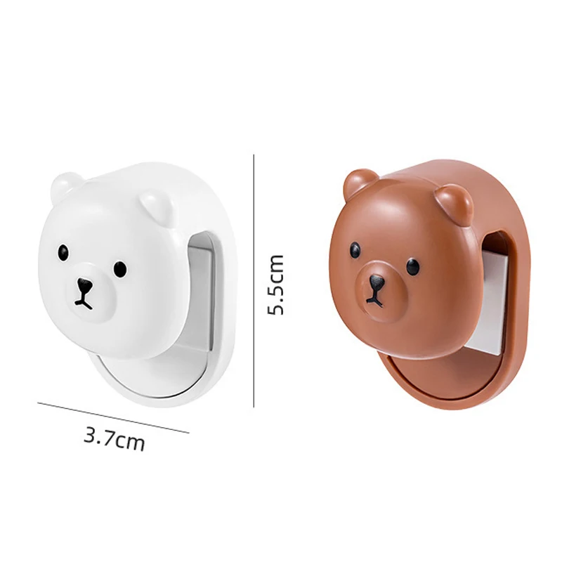 Wall Mounted Bear Toothpaste Rack toothpaste dispenser bathroom storage rack