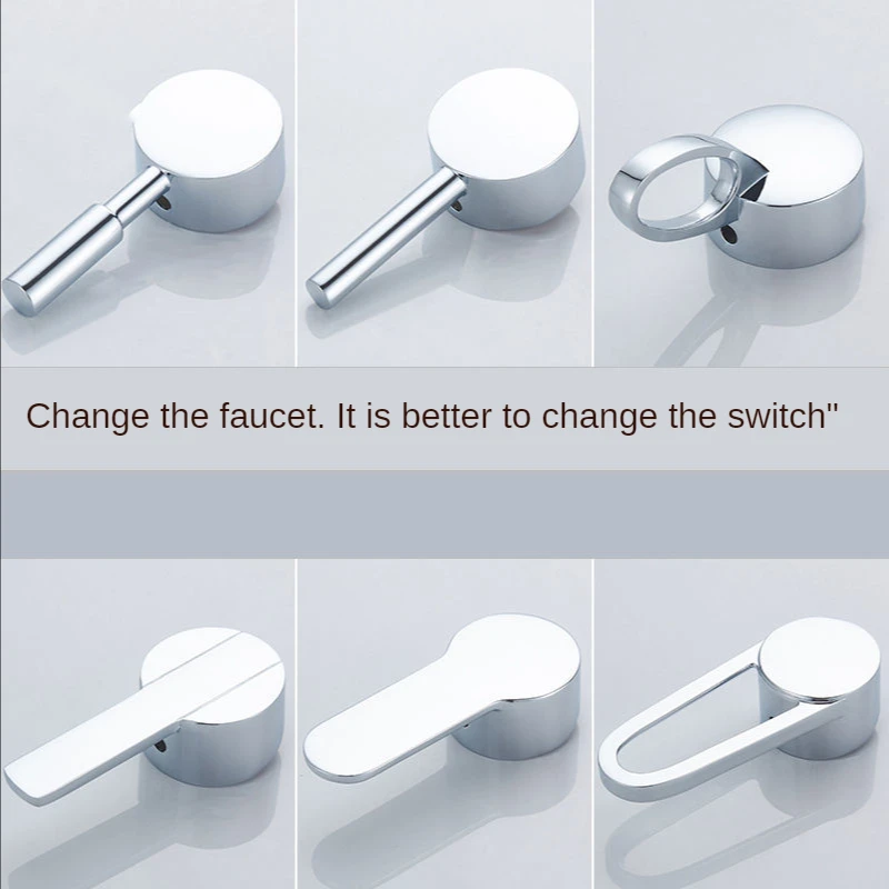 Faucet Handle Faucet Valve Hot and Cold Water Faucet Handle Handle Switch Basin Kitchen Faucet Shower Mixer Valve with Water Mixer Shower