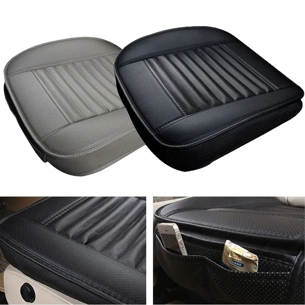 

Car Seat Cover Pad Bamboo Auto Seat Cushion Protective Cover Protecor With Pocket Organizer Auto Accessories