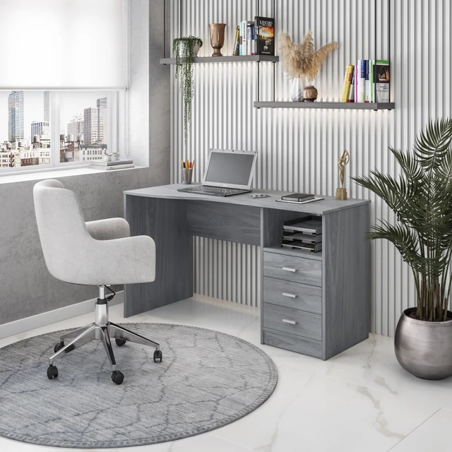 Modern Multi Storage Computer Desk with Storage - Techni Mobili