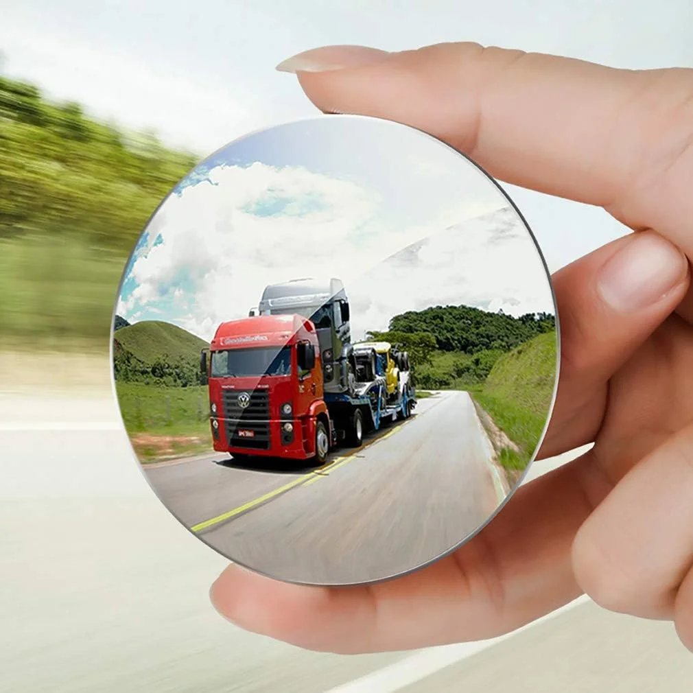 트럭 자동차용 사이드 미러 1개, 사각지대 미러, 원형 볼록 광각 방수  자동차 후방 미러 액세서리