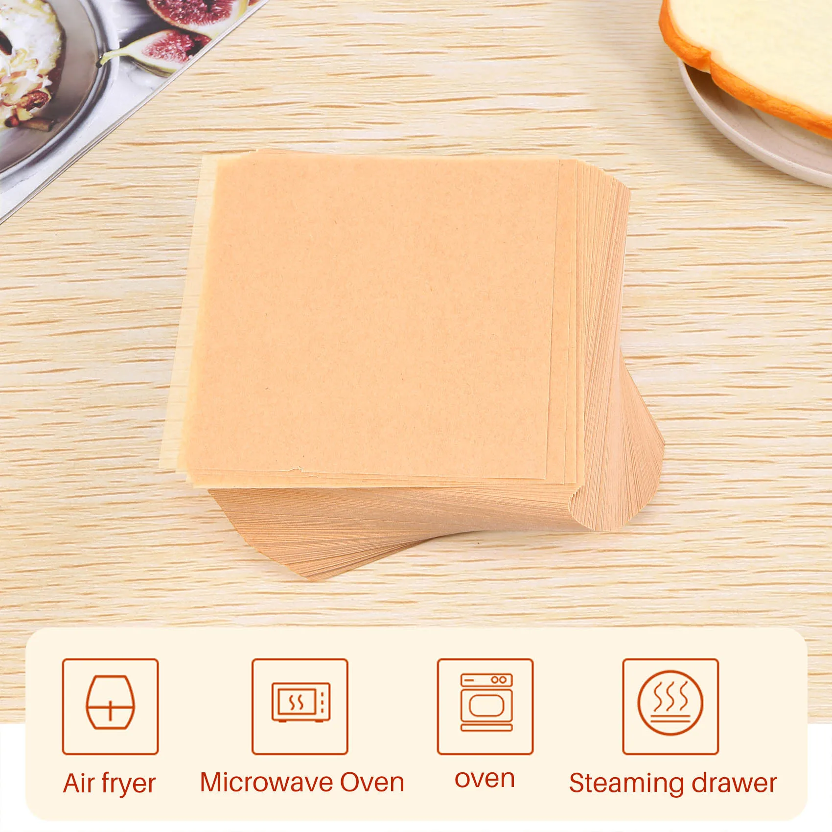 500 Pcs Unbleached Parchment Paper Baking Sheets, Inches Non-Stick Precut Baking Parchment, Perfect for Wrapping