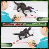 Laser Tracking RC Dinosaur Toys for Kids Remote Control Robot Verisimilitude Sound Spray for Kids Boys Girls Children's Gifts 2
