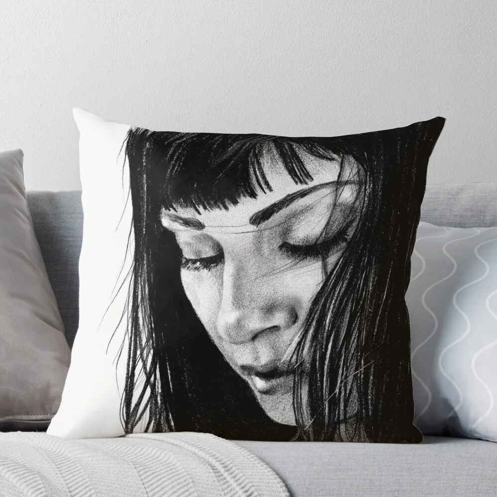 

drawing of Najwa Nimri Throw Pillow Pillowcase Cushion Cushion Cover For Sofa Christmas Throw Pillows Covers