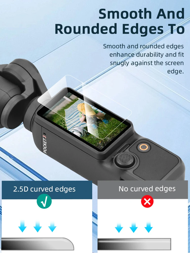 Easy installation Tempered Glass Screen Protector for DJI Osmo Pocket 3 Anti-Scratch 9H Hardness Protective Film Accessories 6