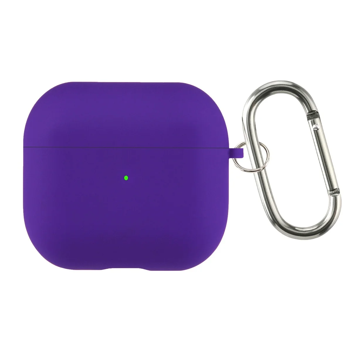 Flocking Silicone Bluetooth Headphone Case with Metal Buckle - Wireless Charging Compatible Cover