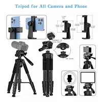 79” Camera Tripod, Tripod for Camera and Phone, Aluminum Professional Tripod Stand with Carry Bag and Phone Holder - Image 3