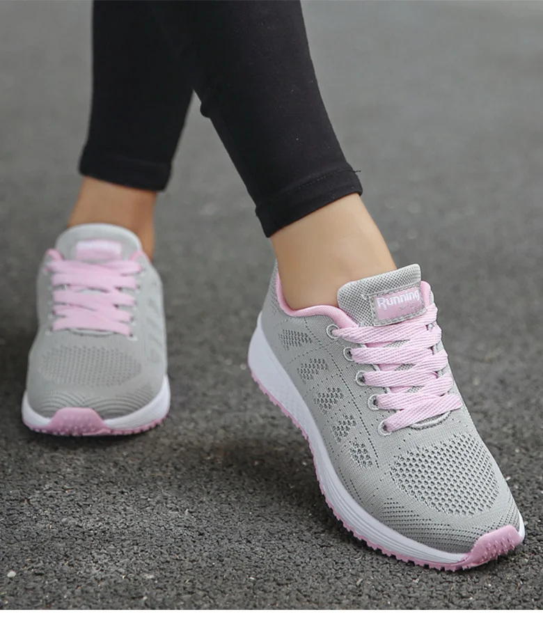 Women Sports Shoes 2023 Trends Sneakers Women Light Sport Sneaker Breathable Casual Shoes For Women White Tennis Female Footwear