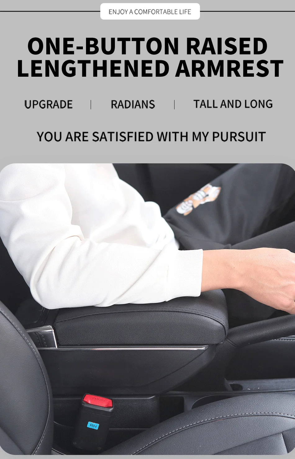 Für Peugeot 208 Armlehnenbox 2012–2018, Auto-Aufbewahrungsbox, Armlehnen-Autozubehör, Nachrüstteile, Innendetails, großer Raum-Aschenbecher – Detail 10