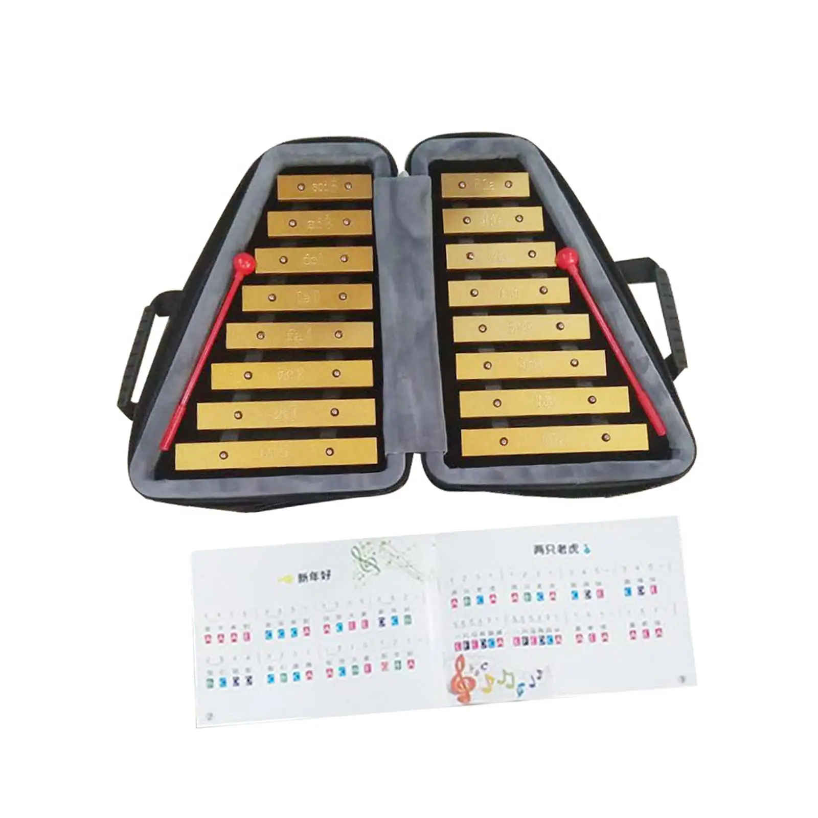 16음계 실로폰 타악기 금속 교육용 실로폰 (몬테소리, 이벤트, 음악 수업, 콘서트용)