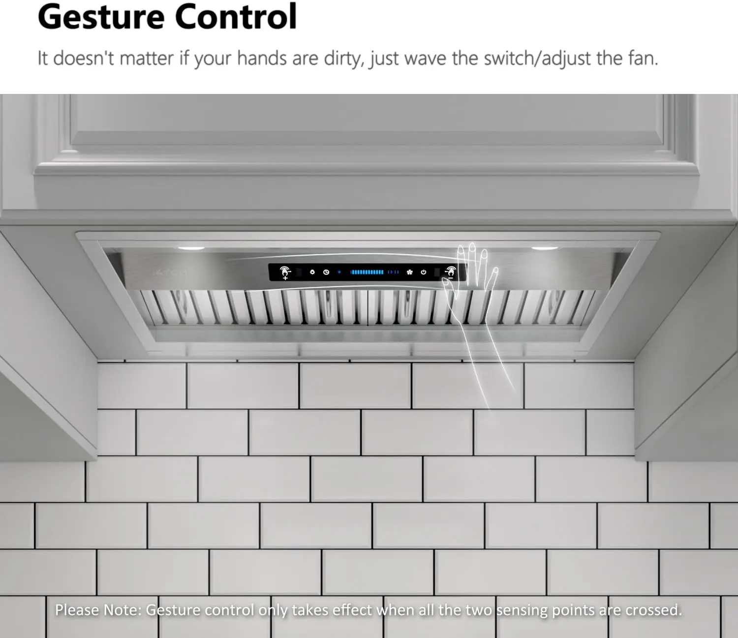 Built-in/Insert Range Hood 900 CFM, Ducted/Ductless Convertible Duct, Stainless Steel Kitchen Vent Hood with 2 Pcs Adjustable Li 3