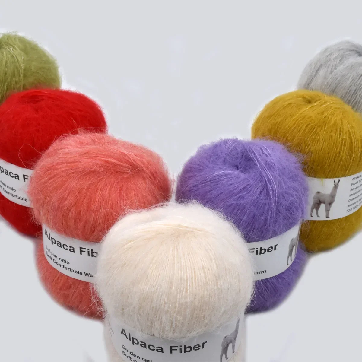 1pcs 50g Alpaca Mohair Yarn Long Plush Thick Crochet Wool Yarn For Knitting Scarf  Baby Sweater Summer Winter Thread 380m/416yd 3