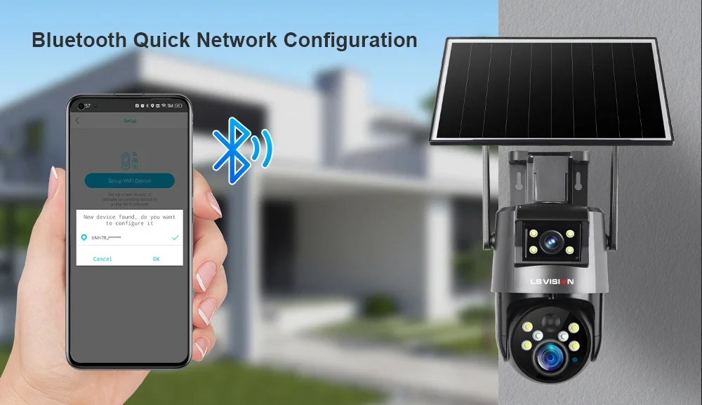 4K 8MP UBOX Solar Camera 4G SIM/WiFi 20XOptical Zoom 2-Screens Sloar Battery IP