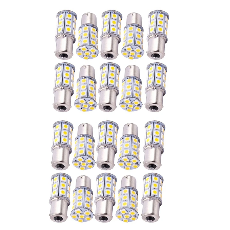 

20 X Warm White 27 SMD светодиодный 1156 1141 RV Кемпер трейлер интерьерные лампы