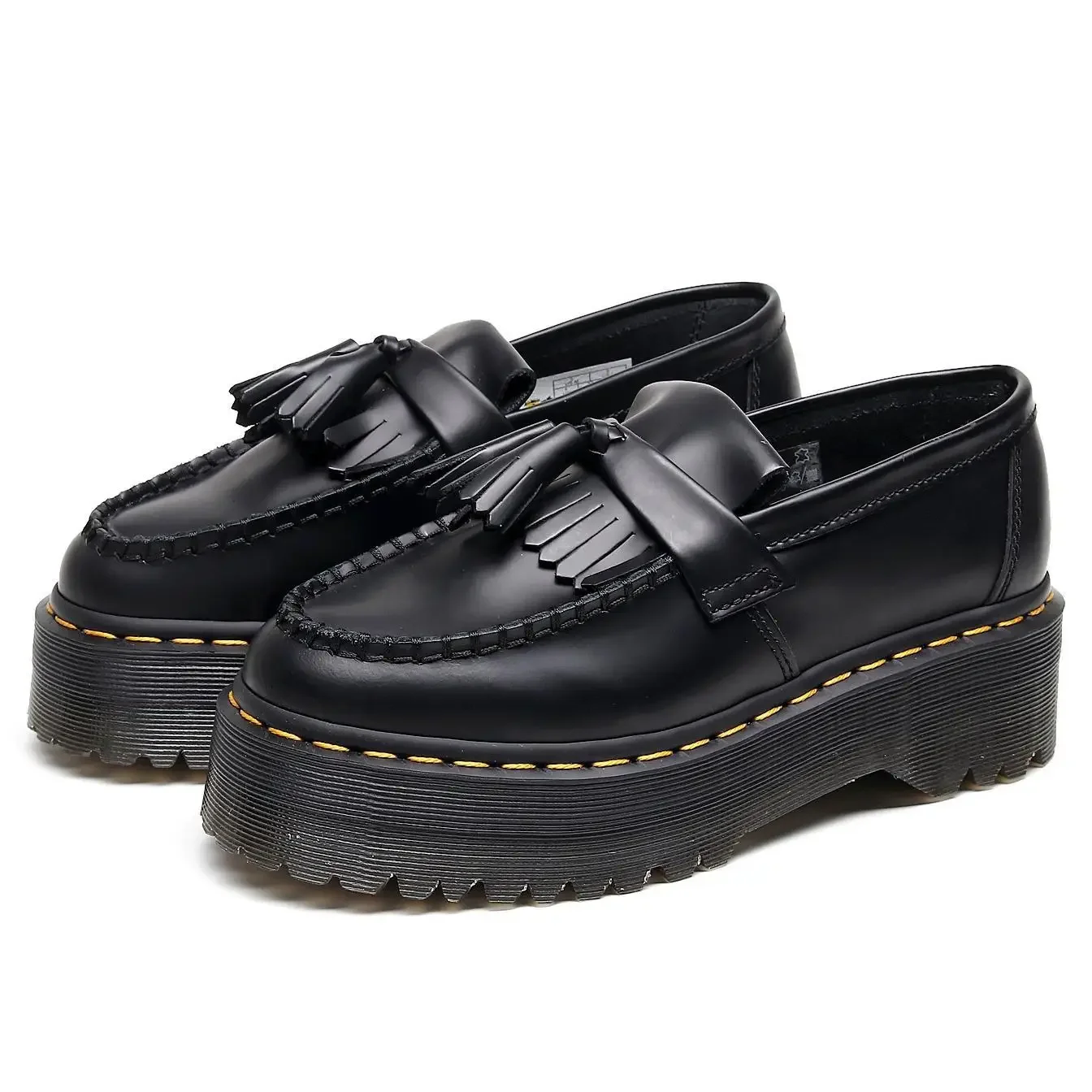 AiPingDing Fringed Loafers Women's Genuine Leather Low Top Mini Shoes British Style Fashion Casual Shoes For Women Students 5