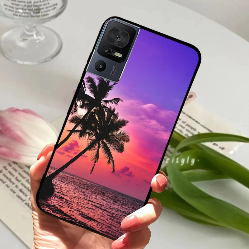 Sleek Black Bumper Silicone Soft TPU Phone Case - Protective Fashion Cover 2023
