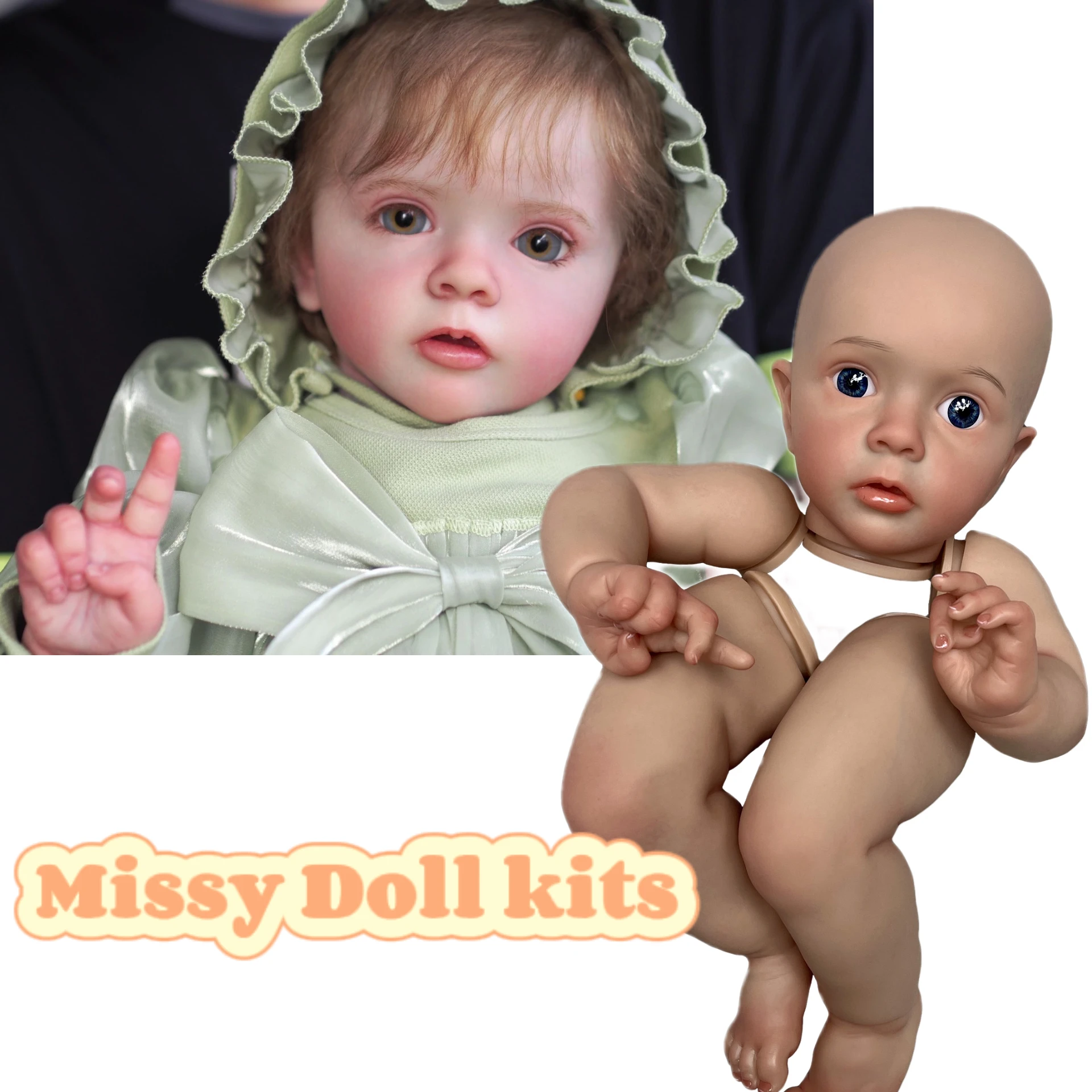 23-24 Pollici Missy Reborn Doll Kit Dipinti O Non Verniciati Fatti A Mano Realistc Reborn Bebe Doll Kit Toy Acessos Kit Bebé Muecas