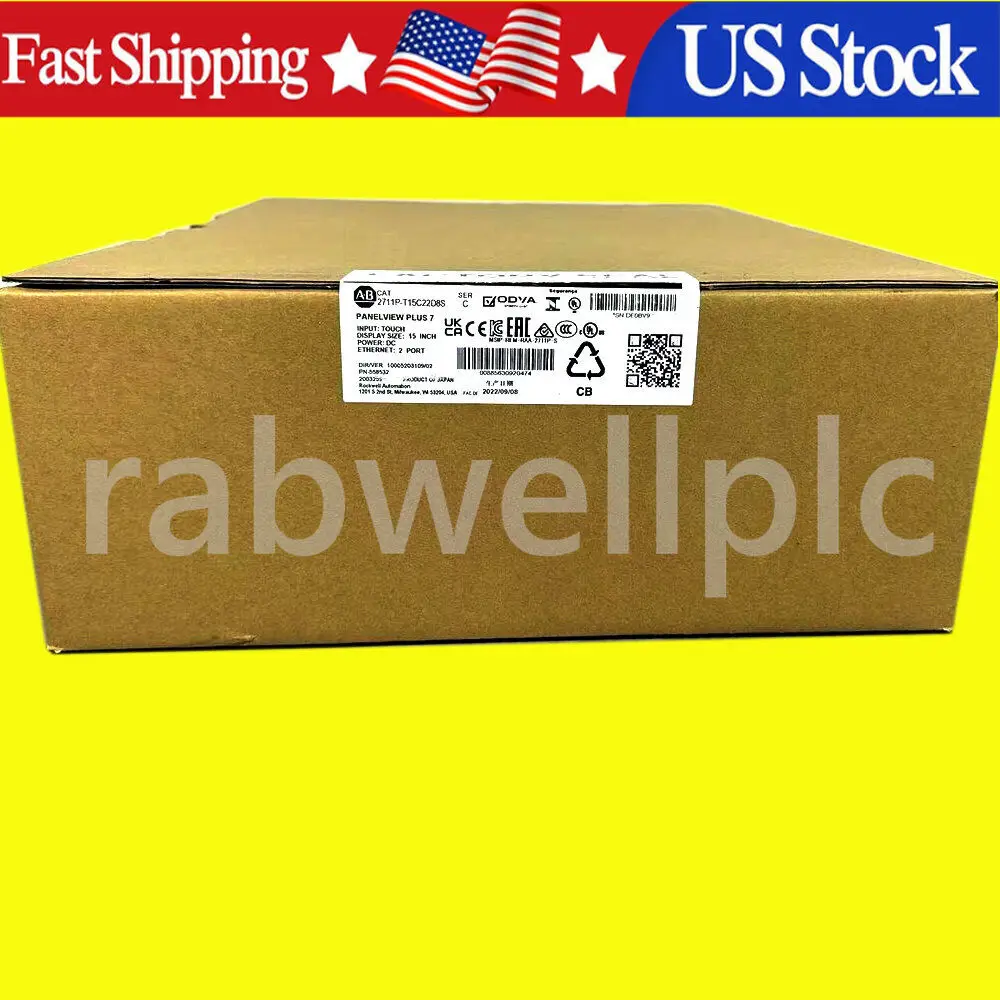 

New in Box 2711P-T15C22D8S Allen Bradley PanelView Plus 7 Graphic Terminal HMI