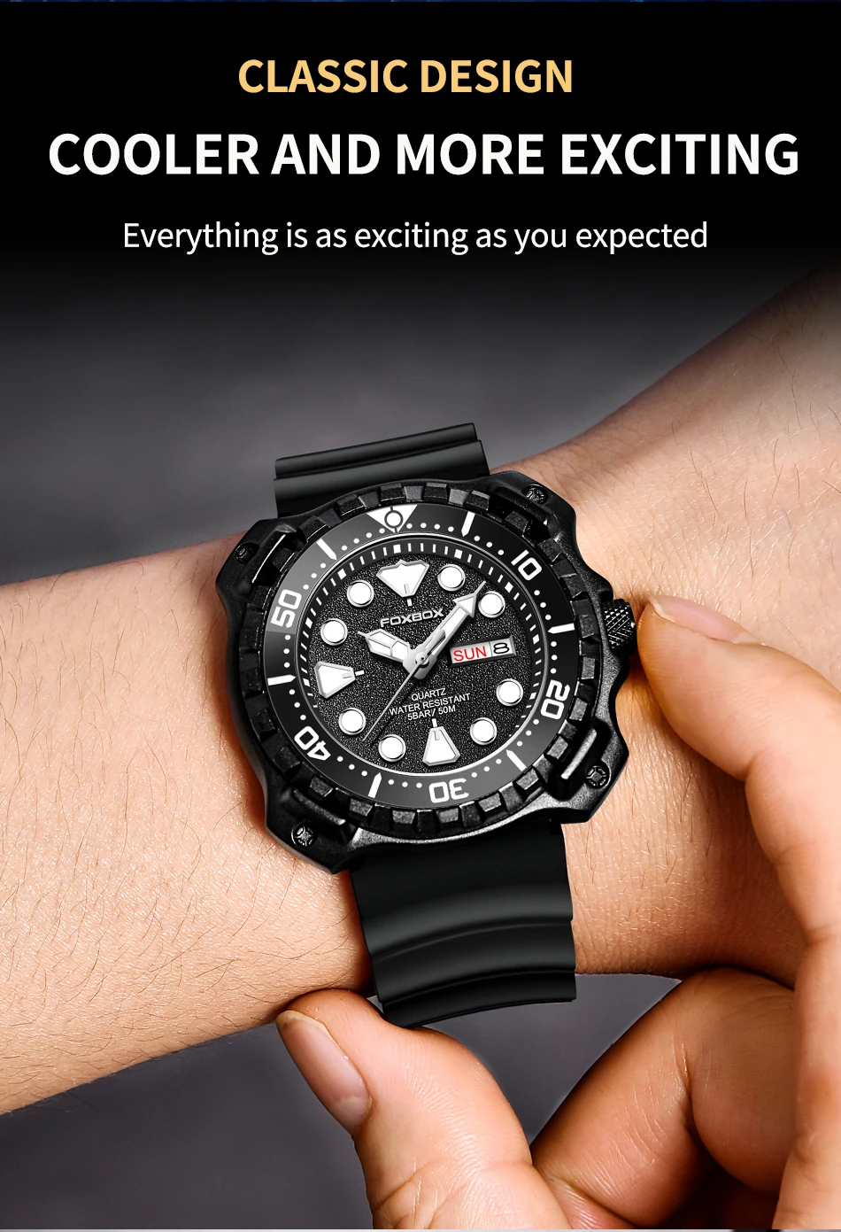 2023 Fashion Mens Watches Fox Top Brand Luxury Big Dial Sports Watch for Men Waterproof Luminous Watch Quartz Date Cloc_voghion.com