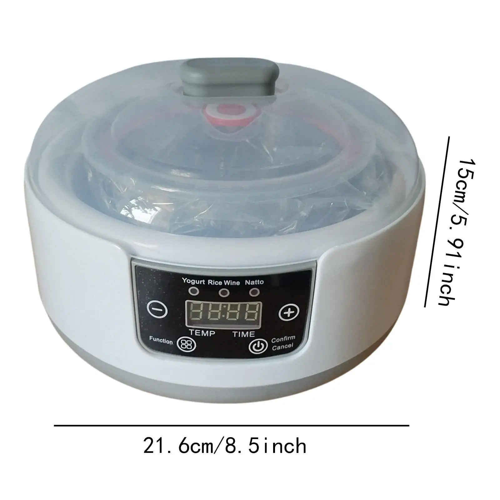 Yogurt Maker Household Constant Temperature Control Homemade Multifunctional Low Noise Electric Yogurt Machine with 5 Glass Jars
