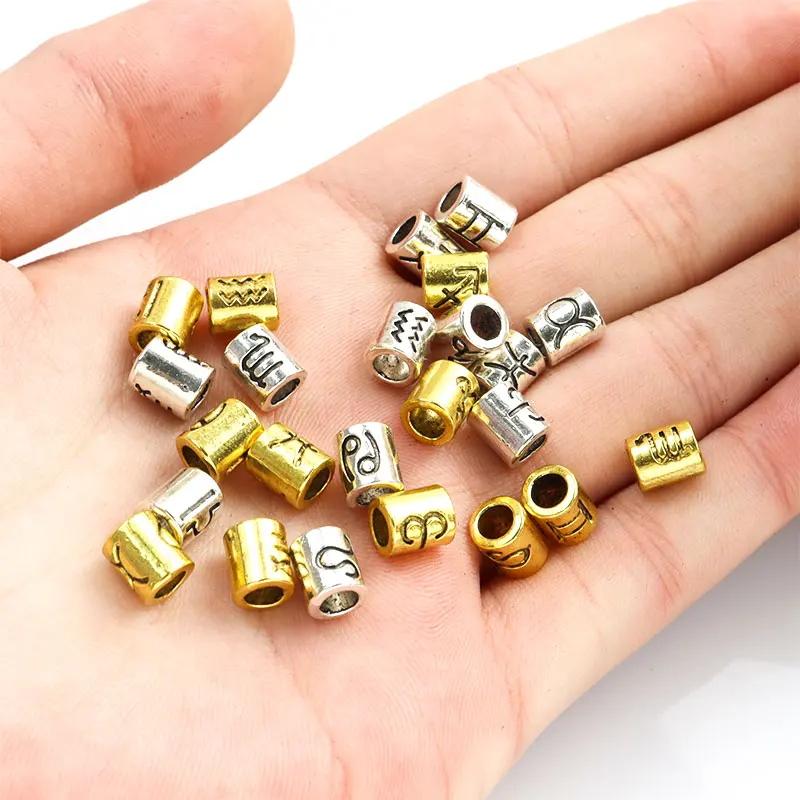 Brass Zodiac Mix Set 12MM DIY Jewelry Charms For Handmade