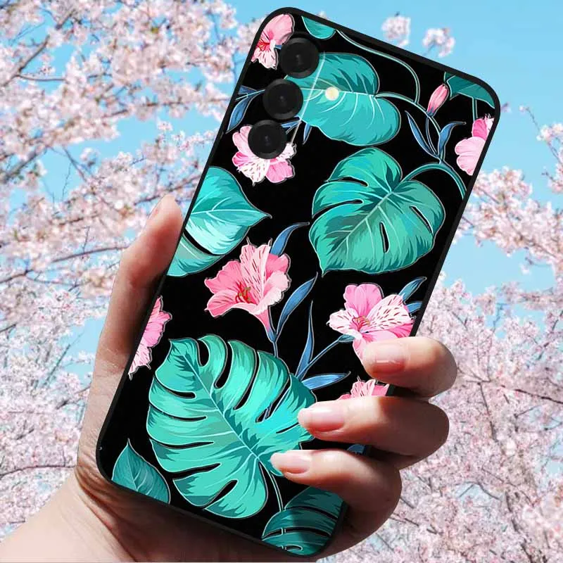 3D Relief Flower Embossed Soft Silicone Case with Cartoon Owl Design