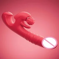 3 in 1 360 °   Rotation Massage Klitoris Vibrator für Frau Zunge Stoßen Teleskop Dildo Weibliche Masturbator Erwachsene Sex Spielzeug 6