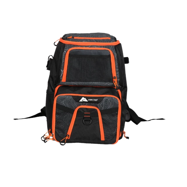 New Backpack Cooler Tackle Fishing Bag/Box With Shoulder Strap, Black