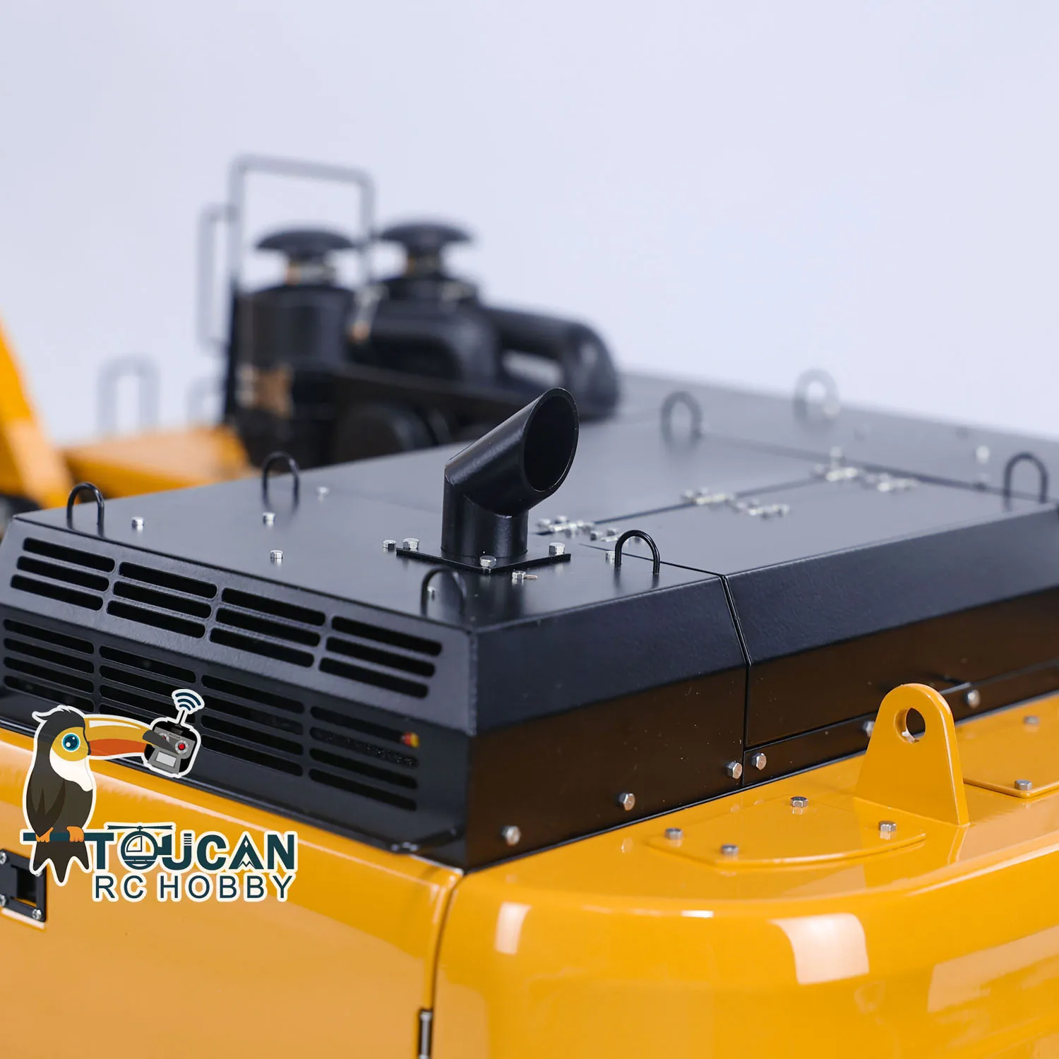 S272f80e071974521b7e86a6b58688b80N Kabolite 1/14 SY980H SANY wykończona metalowa hydrauliczna koparka RC K980 ciężka PL18 sterowanie radiowe Model koparki jako zabawki na prezenty