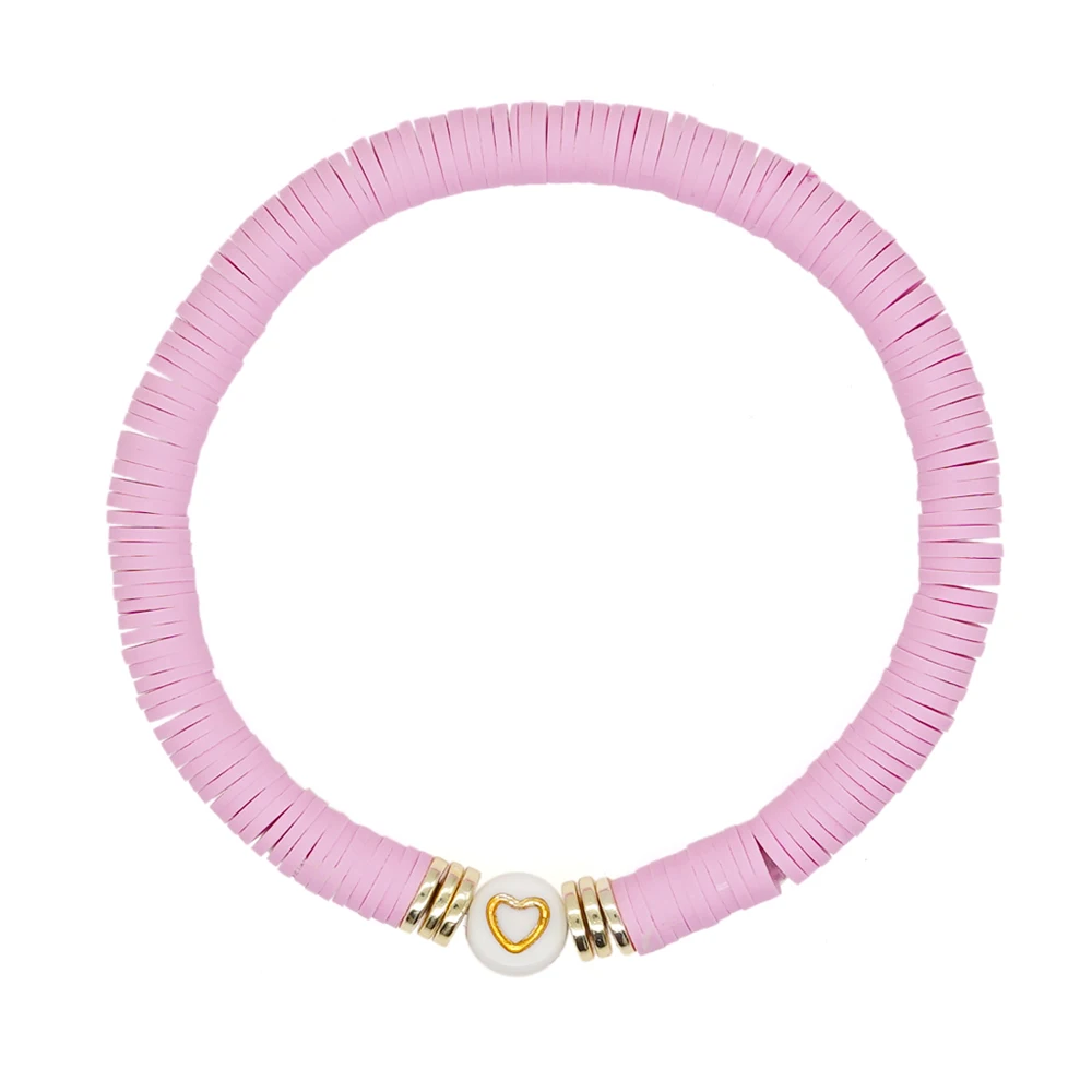 Boho Style Bead Bracelet Colorful Katsuki Beads Summer Summer Letters Pink  Gold Mandala Hippie Heishi 