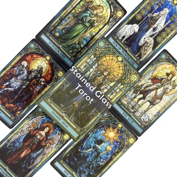 🔮 Complete Stained Glass Tarot Deck – High-Quality Divination Cards for Insight & Intuition 1