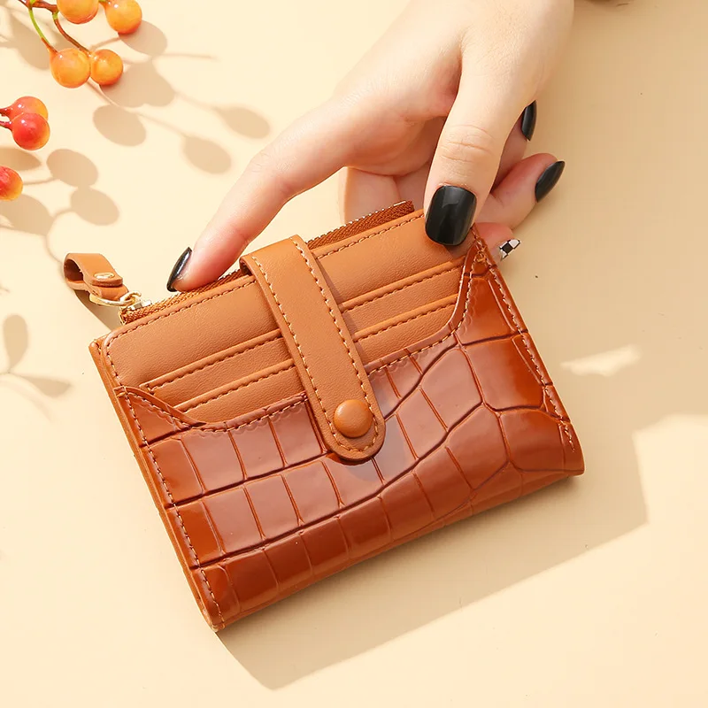 Women Short Wallet Small Fashion Luxury Brand Leather Purse Ladies Card