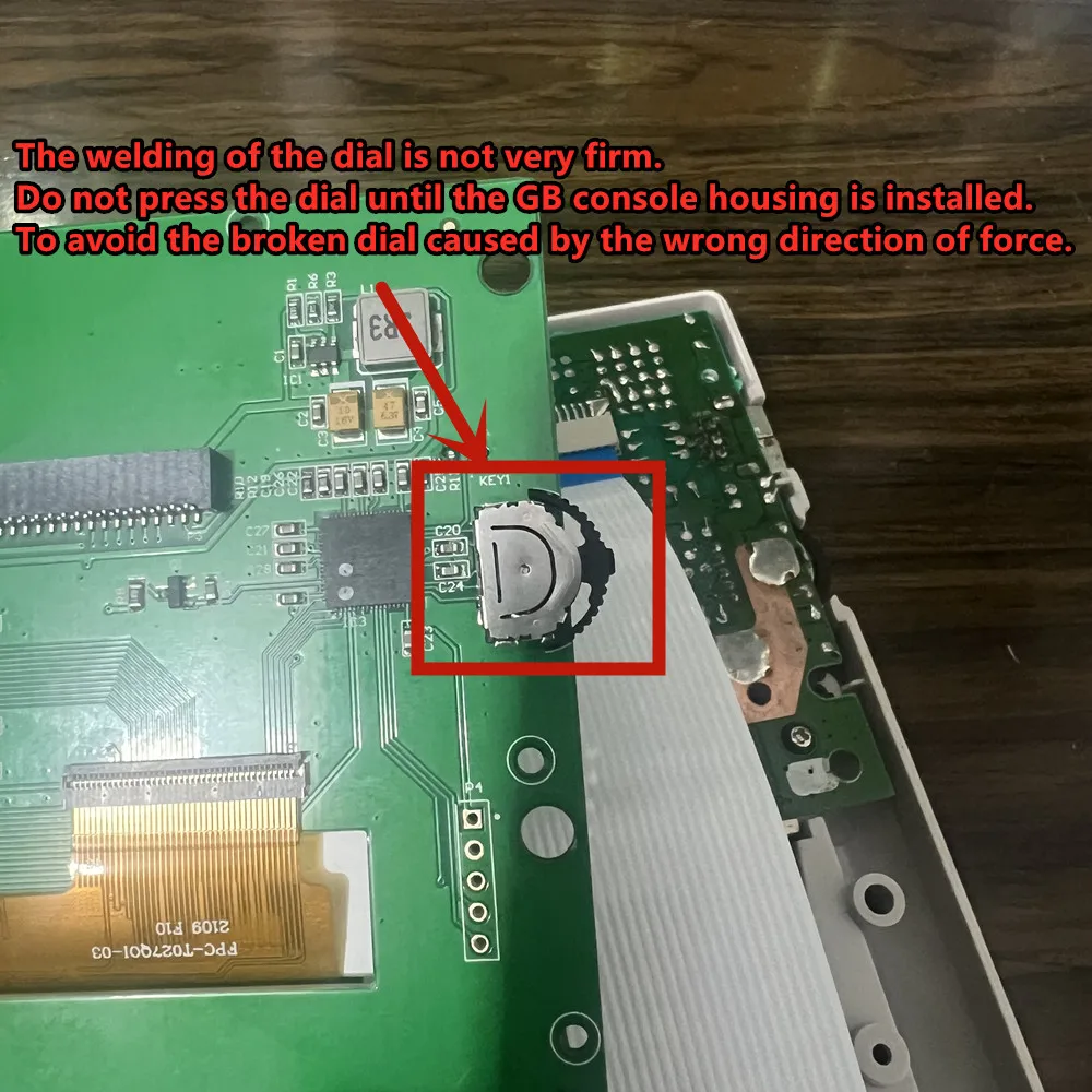 New 2.6 inch For GAME BOY for GB first generation IPS highlight LCD screen without welding Plug and Play repair part