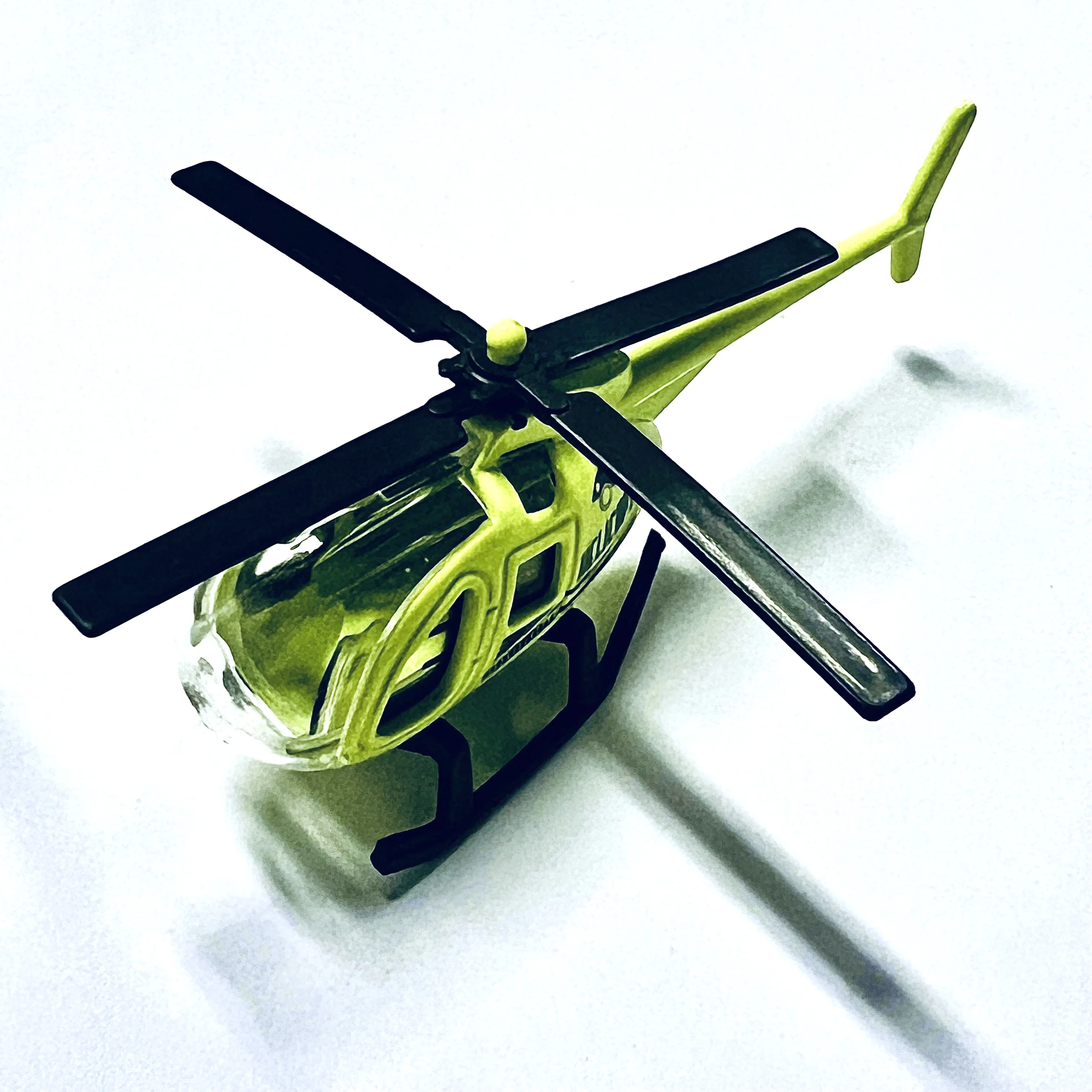 Mini Alloy Helicopter Ornament