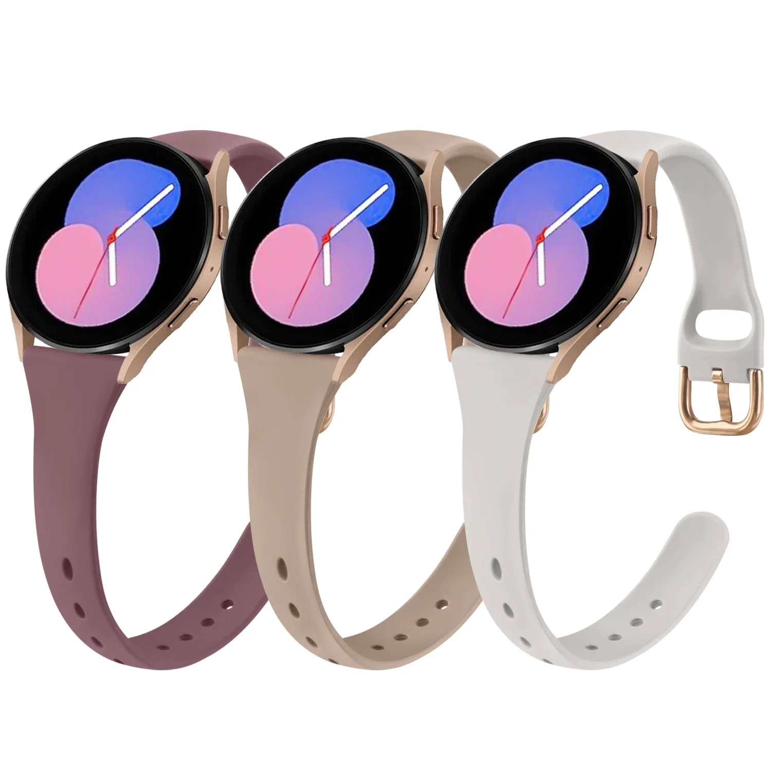 Slim Silicone Watch Band - 20mm Strap