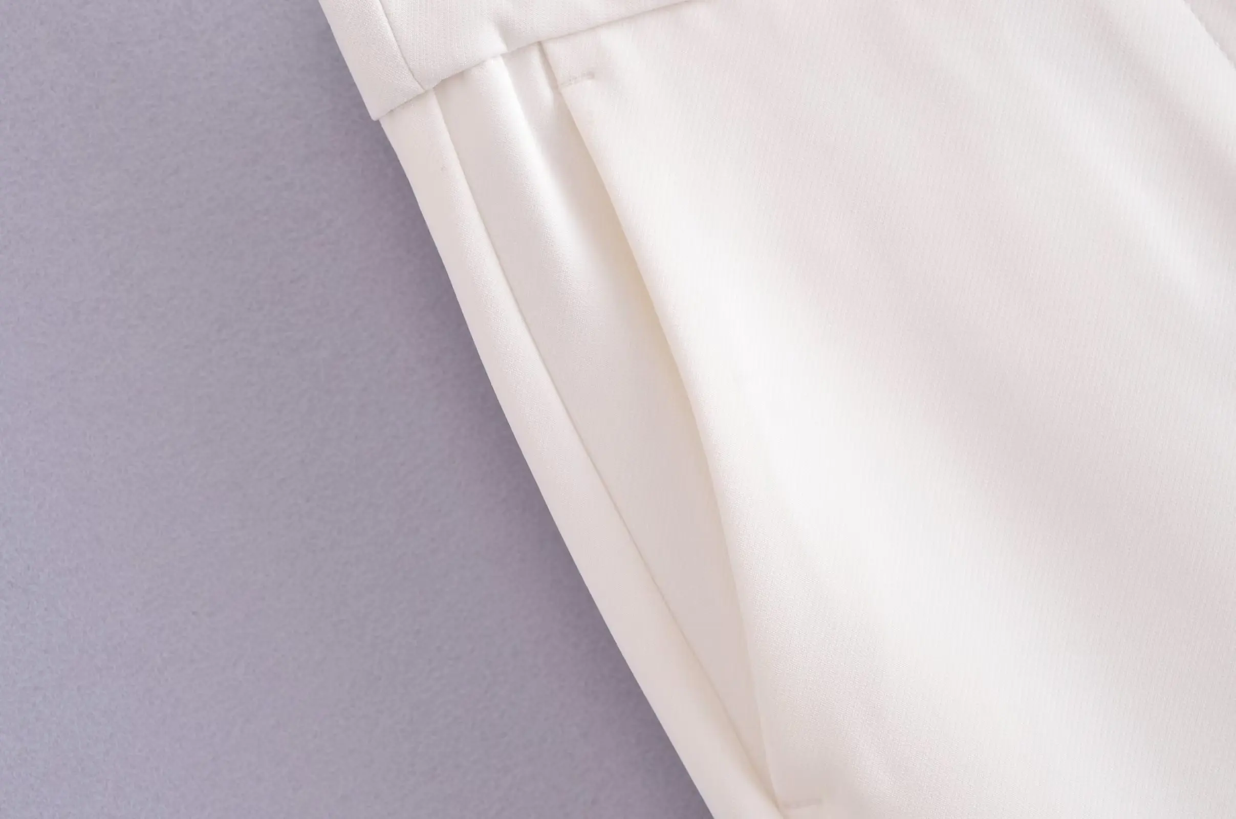 Withered British Fashion Simple Suit Pants Office Ladies Straight White Commuter High Waist Casual Pants Women