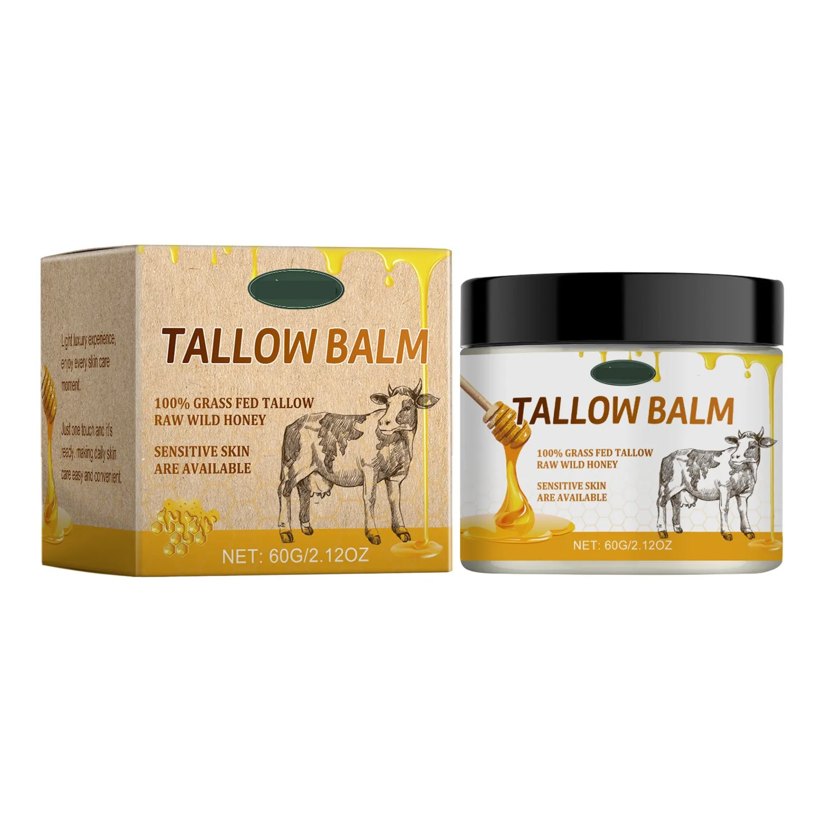 Beef Tallow Balm Nourishes And Moisturizes The Skin, Softens And Smoothes The Skin, Relieves Dryness