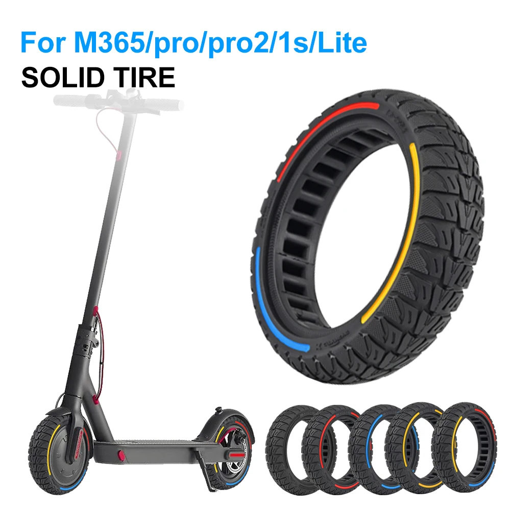 

8.5x2.0-6.1 Electric Scooter Solid Tire Replacement for M365/Pro/1S/Pro2 Electric Scooter Puncture-Resistant Nonslip Rubber Tyre