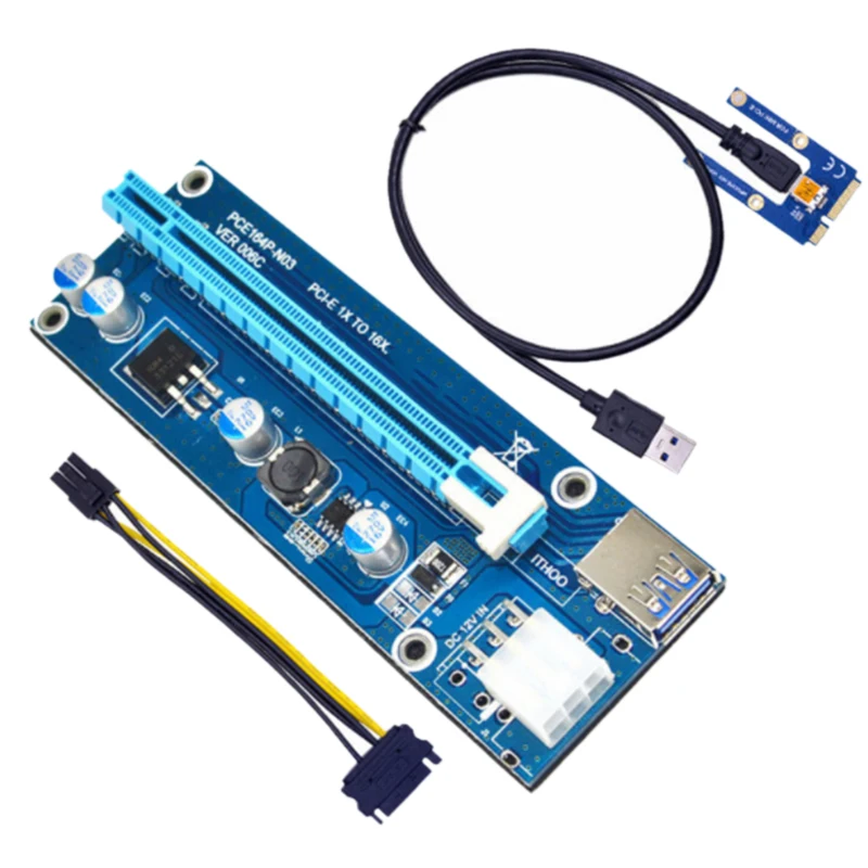 

Mini PCIe to PCI Express 16X Riser for Laptop External image Card EXP GDC BTC MPCIe to PCI-E Slot Mining Card