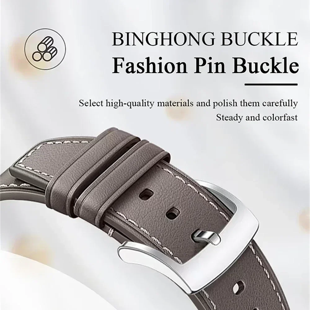 Premium 22mm Soft Leather Watchband Strap - Elegant Wristband Bracelet