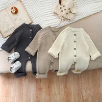 Baby Rompers Winter Thicken Bodysuits for Kids Warm Infant Boy Girls One-pieces Toddler Knitted Romper New Born Girl Clothes 1