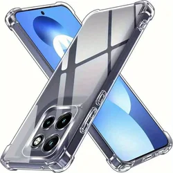 Shockproof Protective Phone Case with Four - Corner Bumper Design for Motorola Edge 70 (Transparent)