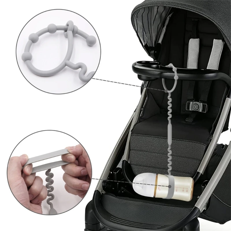 Toy Strap for Baby Silicone Toy Leash Holder for Stroller High Chairs Car to Keep Clean Baby Accessories