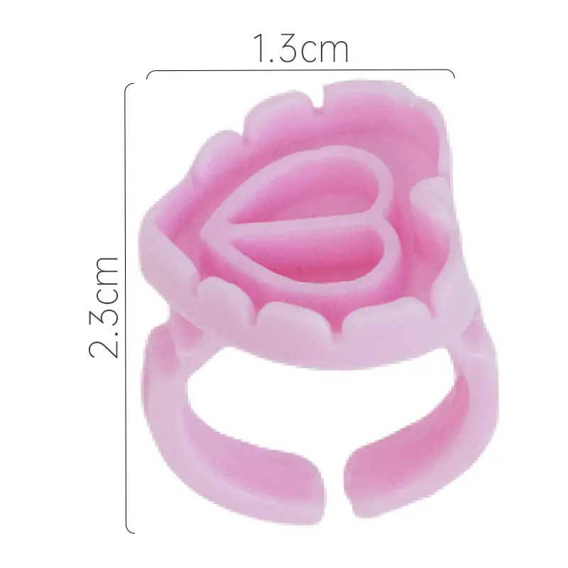 Wholesale 100Pcs/Bag Disposable Eyelash Extension Glue Ring Cup Tattoo Pigment Holder Container Lash Tools Supplier