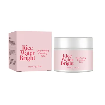 100ML Rice Water Facial Cleanser Face Wash Foam Skincare Moisturizing Skin Brightening Rejuvenation Face Cleanser Skin Care