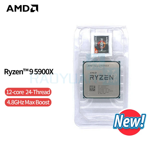 AMD Ryzen 9 5900X NEW R9 5900X 3.7 GHz Twelve-Core 24-Thread CPU 7NM L3=64M  100-000000061 Socket AM4