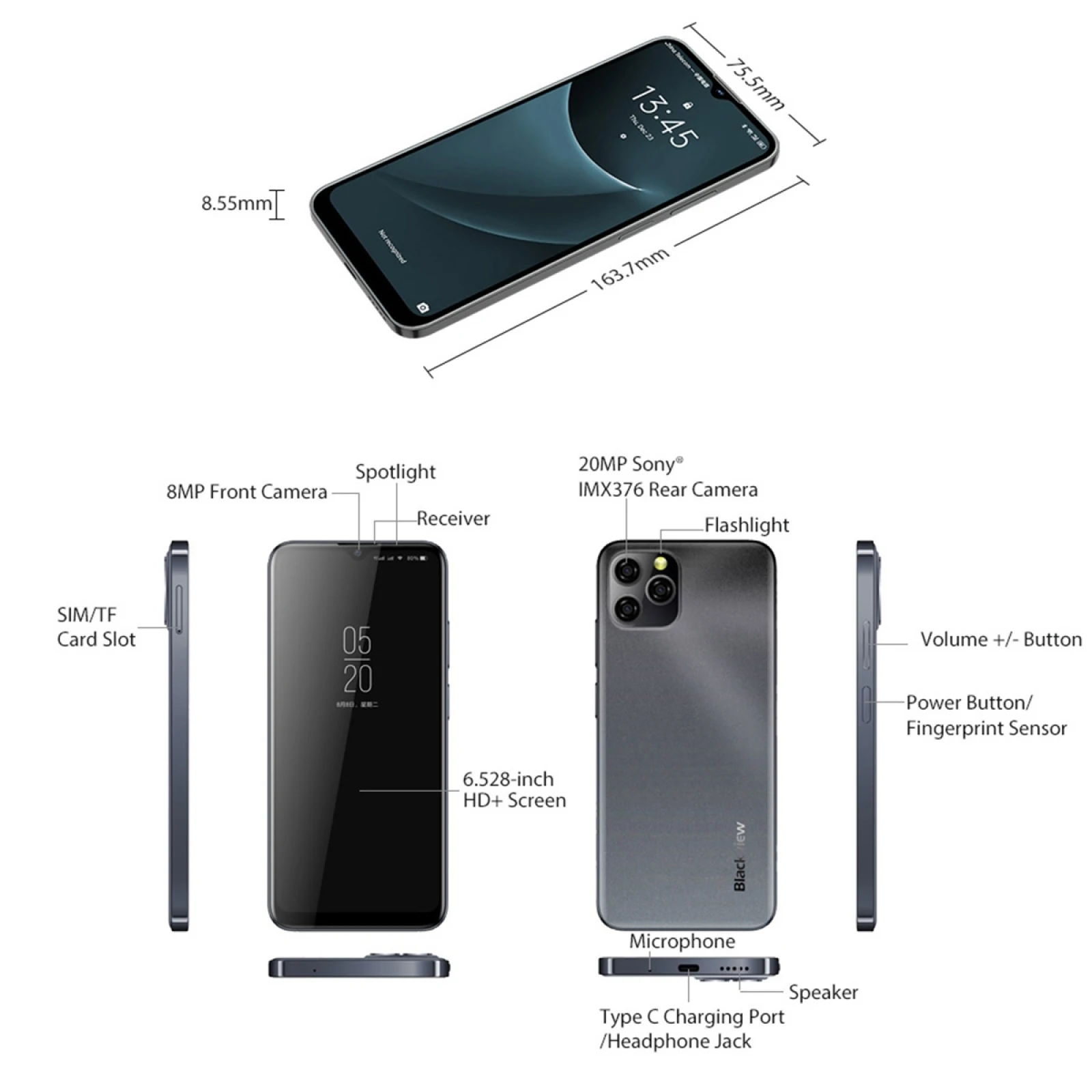 Blackview A95 Global Version 8gb+128gb 
