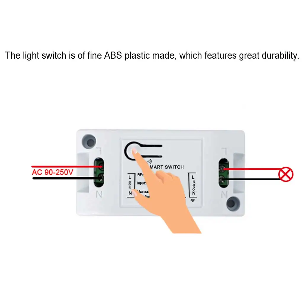 

Light Remote Control 220V Replacement Wireless IP42 Waterproof Smart Household Hotel Module Switch Accessories