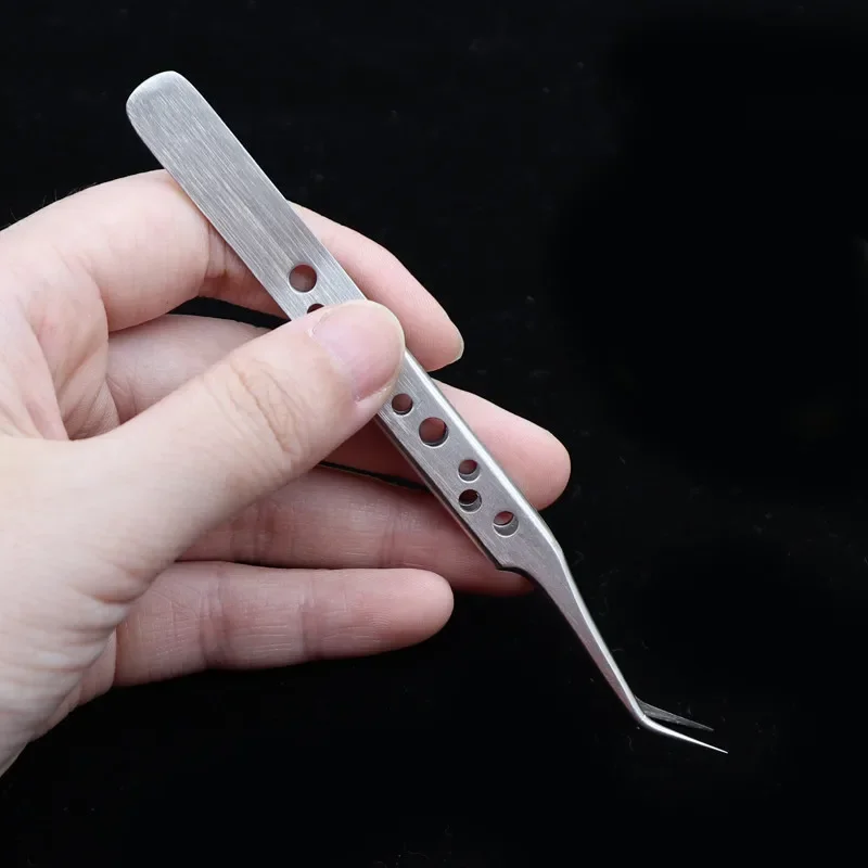 SZBFT Electronics Industrial Tweezers Anti-static Curved Straight Tip Precision Stainless Forceps Phone Repair Hand Tools Sets