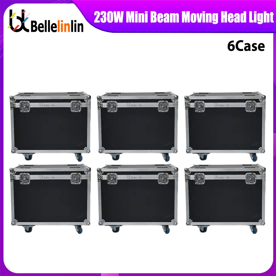 0 Tax 6Pcs Fly Case Per Mini Sharpy 230W Beam 7R Lyre 7R Moving Head Light Beam 230W Sharpy Stage Lights 230W 7R Beam Wash Spot